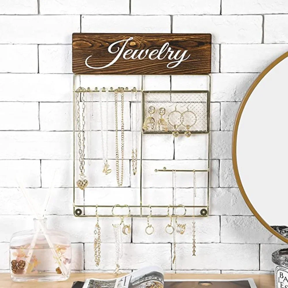 Deluxe Boho Farmhouse All-In-One Jewelry Organizer - Picture 1 of 9